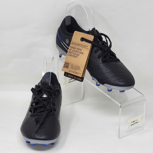 Nike Tiempo Legend 10 Pro FG Mens Size 5.5 Blue Soccer Cleats DV4333-040 New - Picture 3 of 10